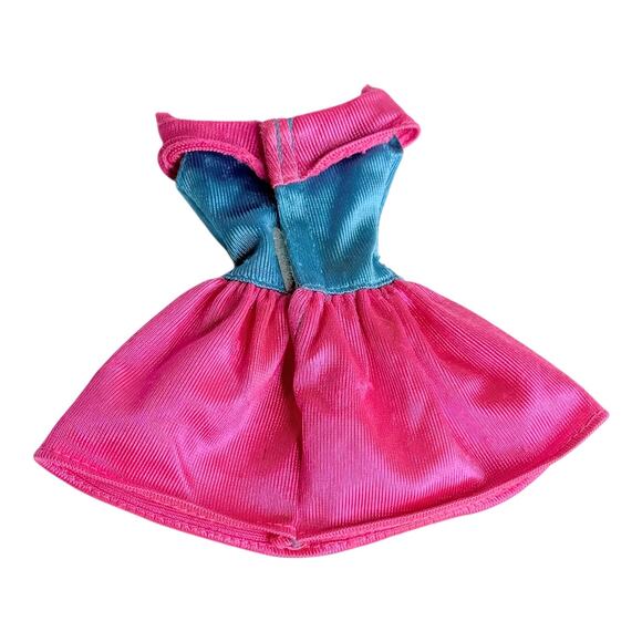 Barbie Doll Dress Black Label Pink Blue Strapless Mini Party Fashion Clothes Tag - Picture 2 of 4